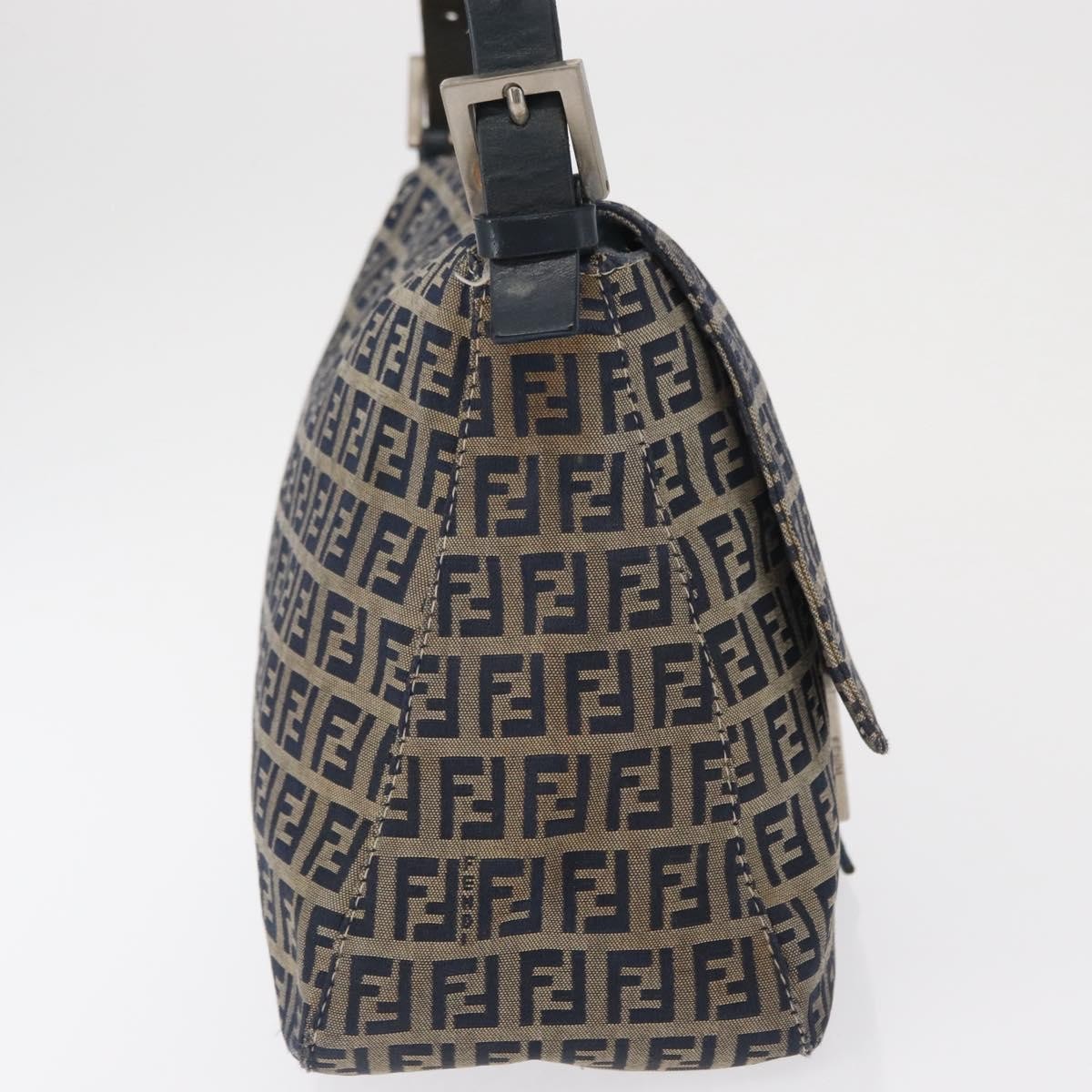 Fendi Fendi Mama Forever Bag Zucchino Canvas Mini Navy