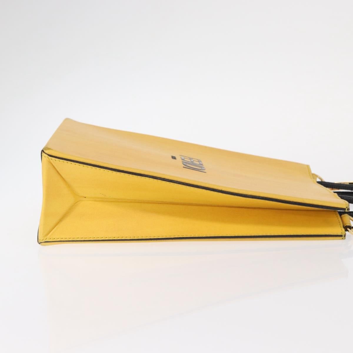 Fendi Fendi Pack Shopping Tote Leather Small Geel