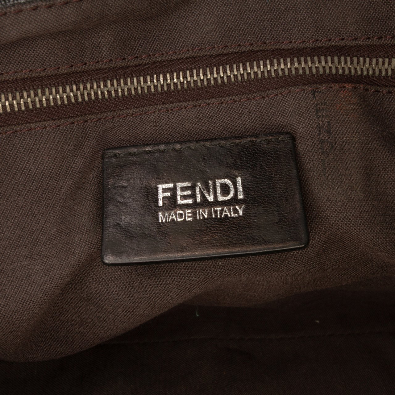 Fendi Zucchino Spalmati Chain Mamma Forever Grijs
