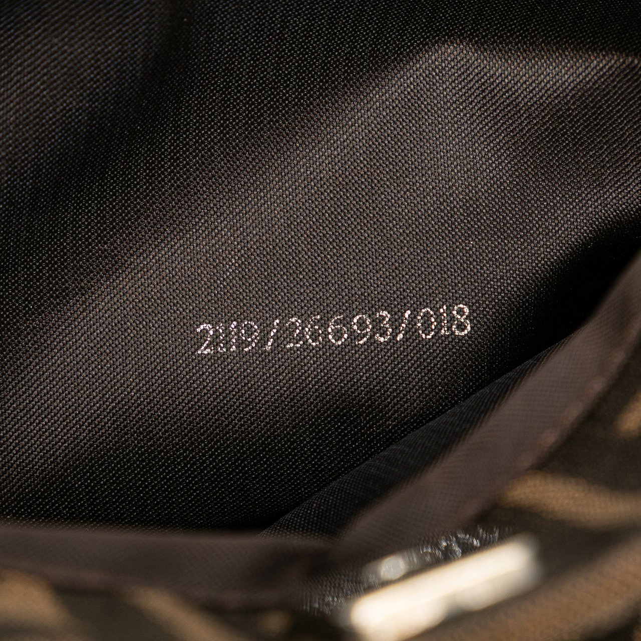Fendi Small Zucca Canvas Twins Tote Bruin
