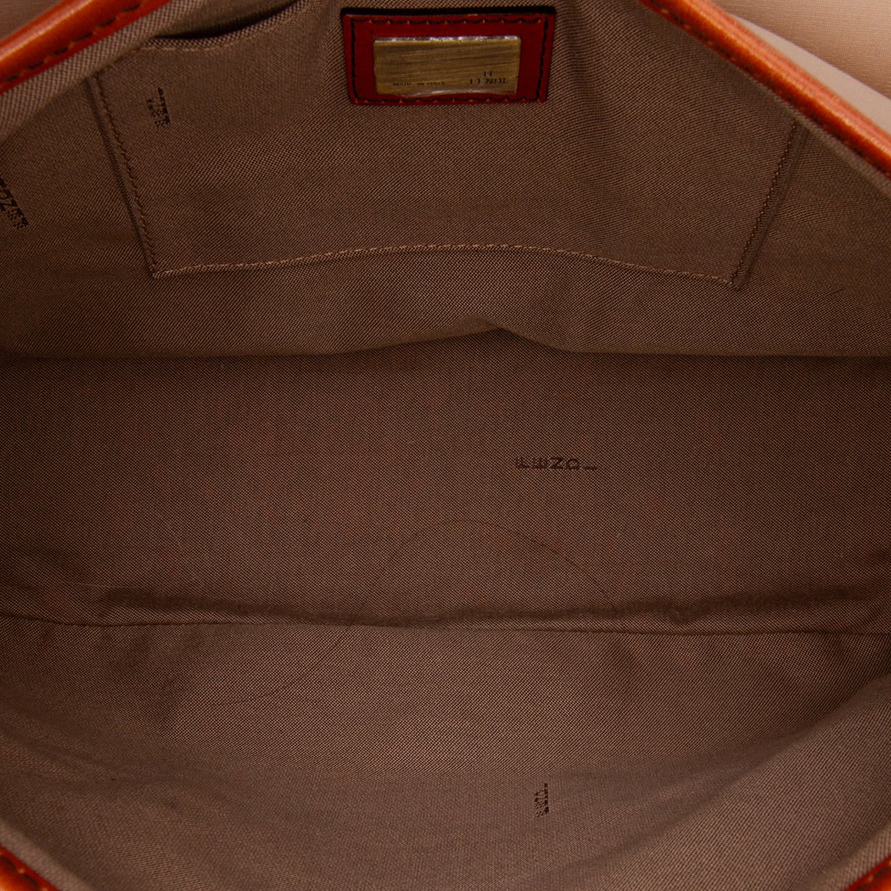 Fendi Nylon and Leather B Bis Shoulder Bag Bruin