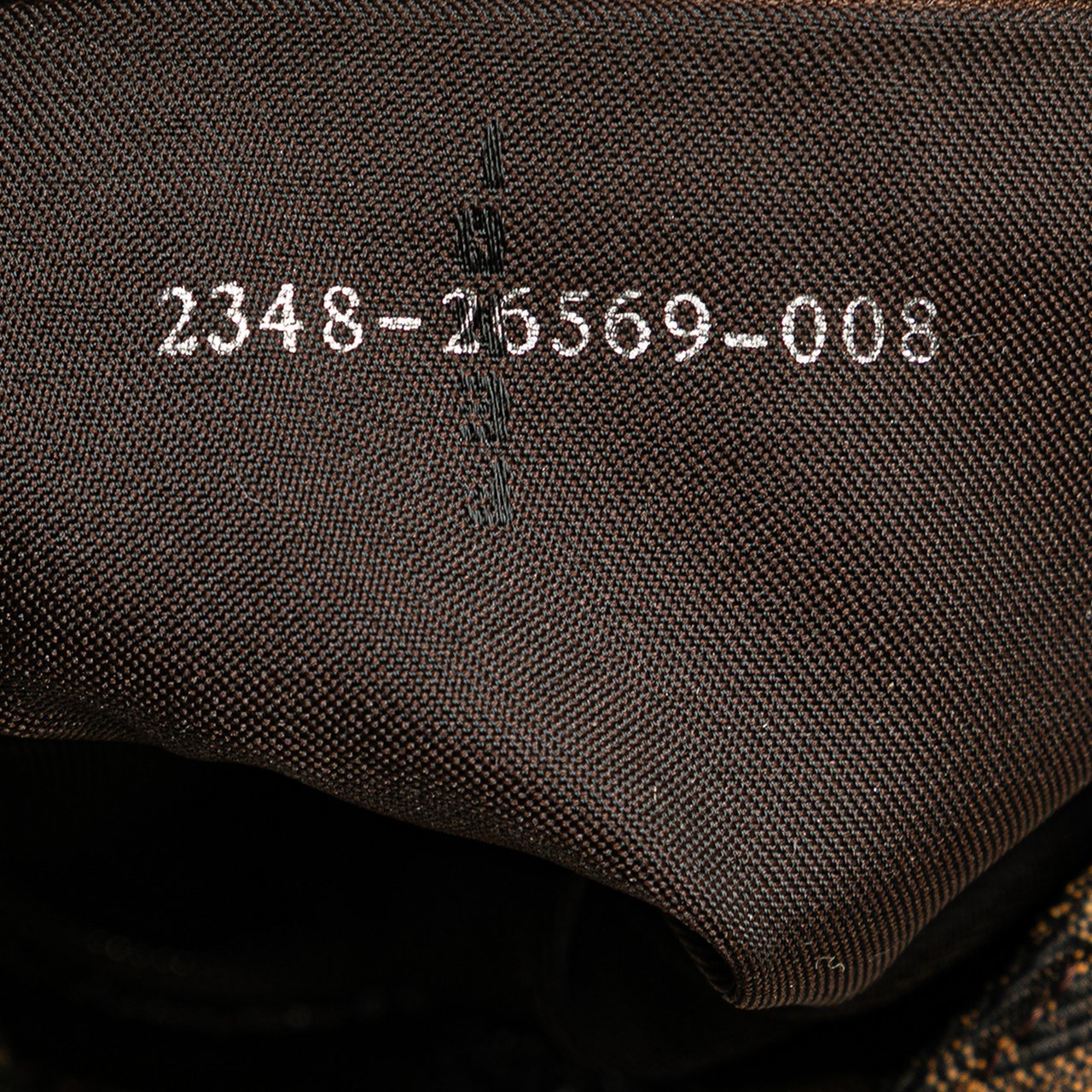 Fendi Zucca Canvas Shoulder Bag Bruin