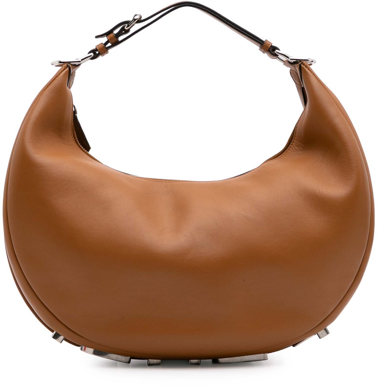 Fendi Medium Leather Fendigraphy Hobo Bruin