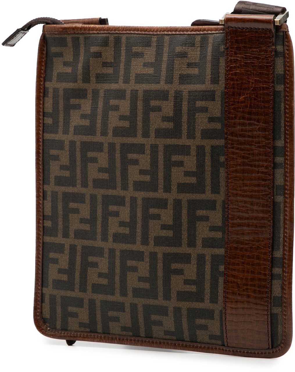 Fendi Zucca Coated Canvas Crossbody Bruin