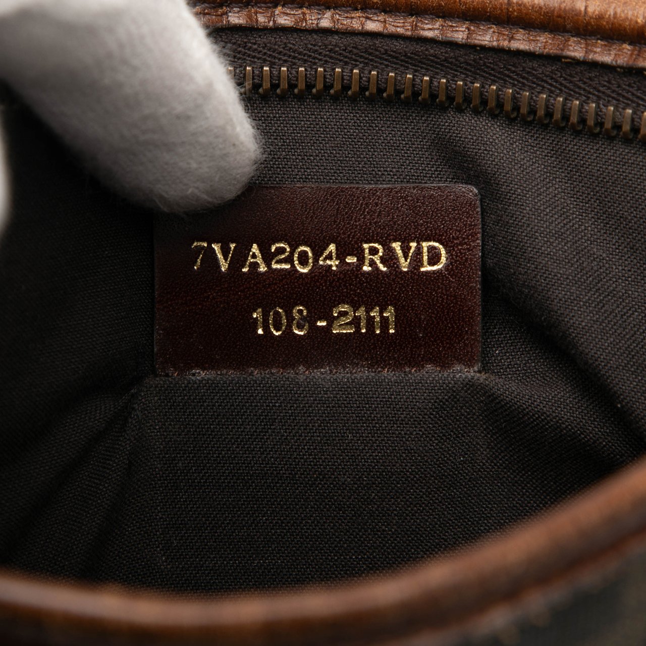 Fendi Zucca Coated Canvas Crossbody Bruin