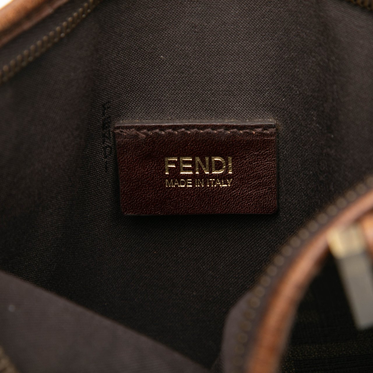 Fendi Zucca Coated Canvas Crossbody Bruin