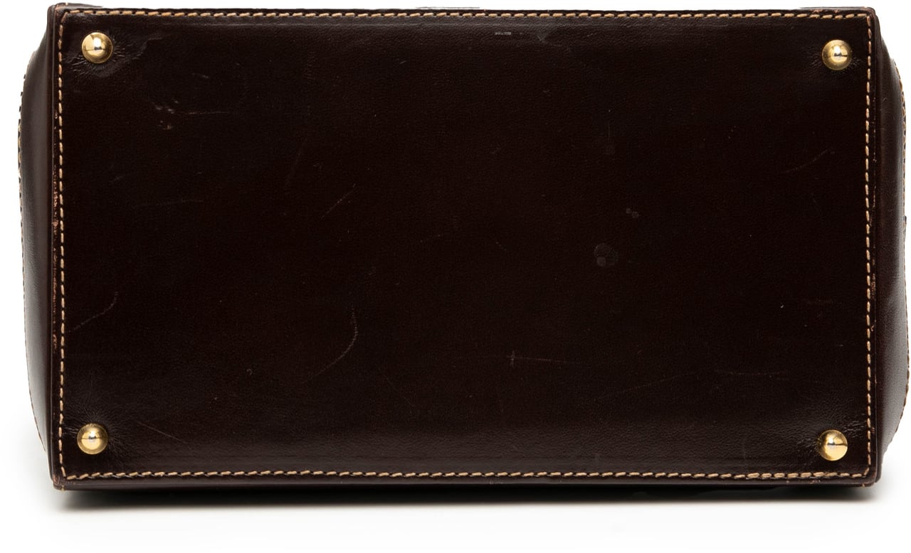 Fendi Zucca Canvas Satchel Bruin