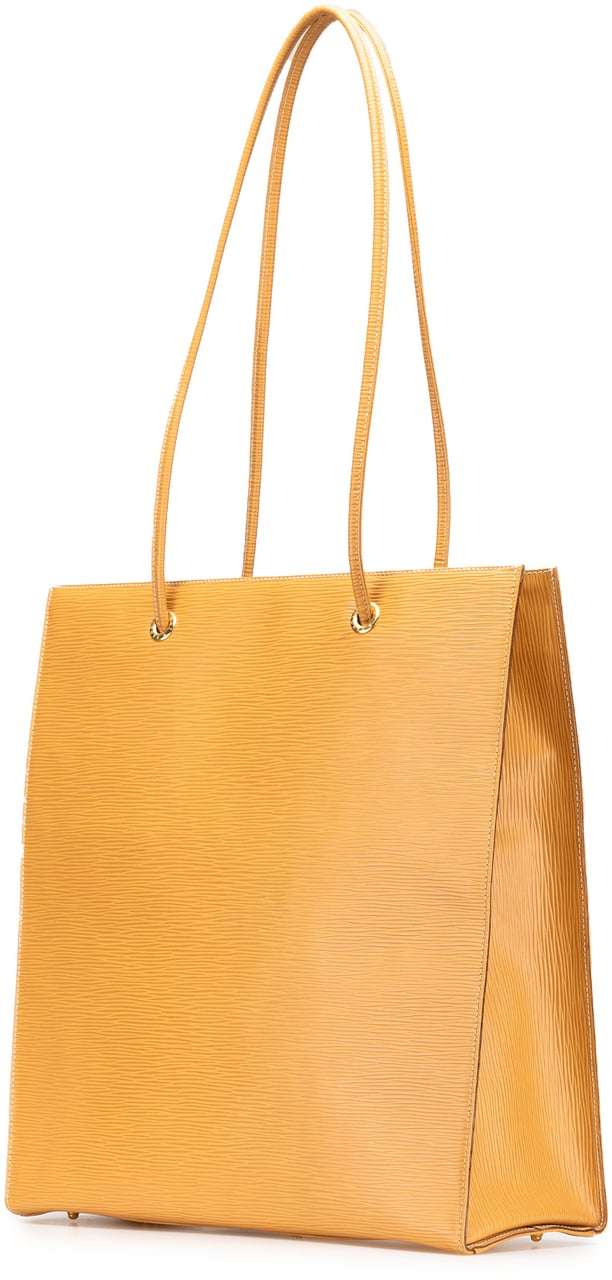 Fendi Leather Tote Geel