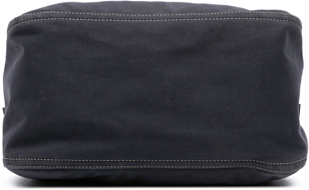 Fendi Canvas FF Marble Double Flap Shoulder Bag Blauw