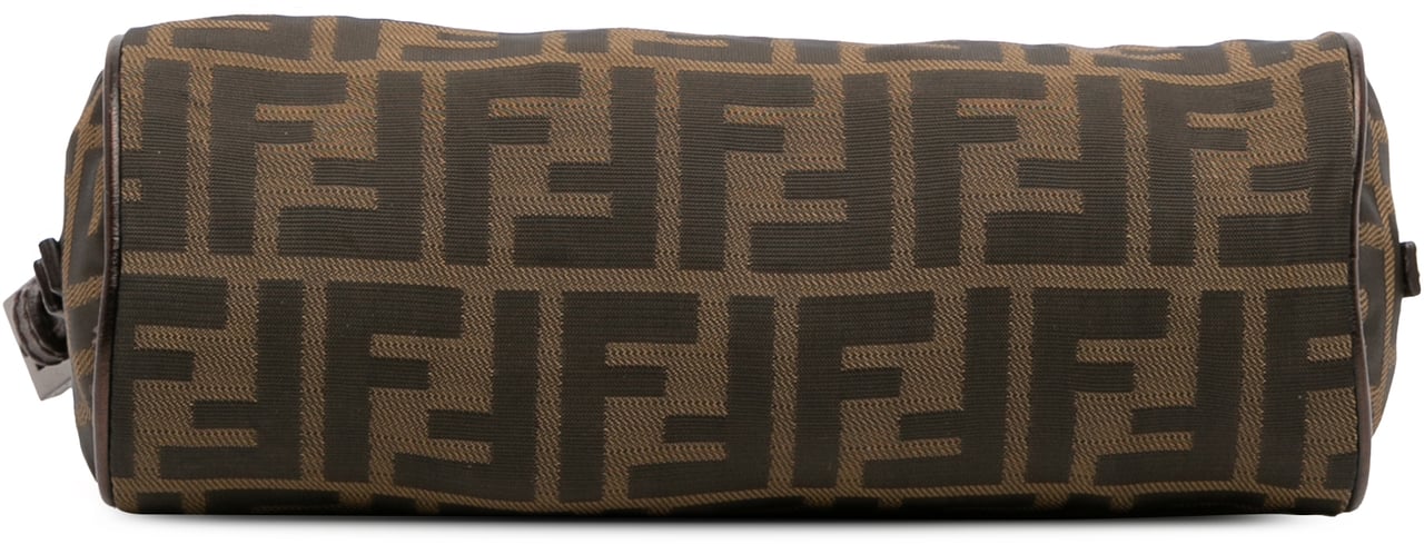 Fendi Zucca Canvas Barrel Pochette Bruin