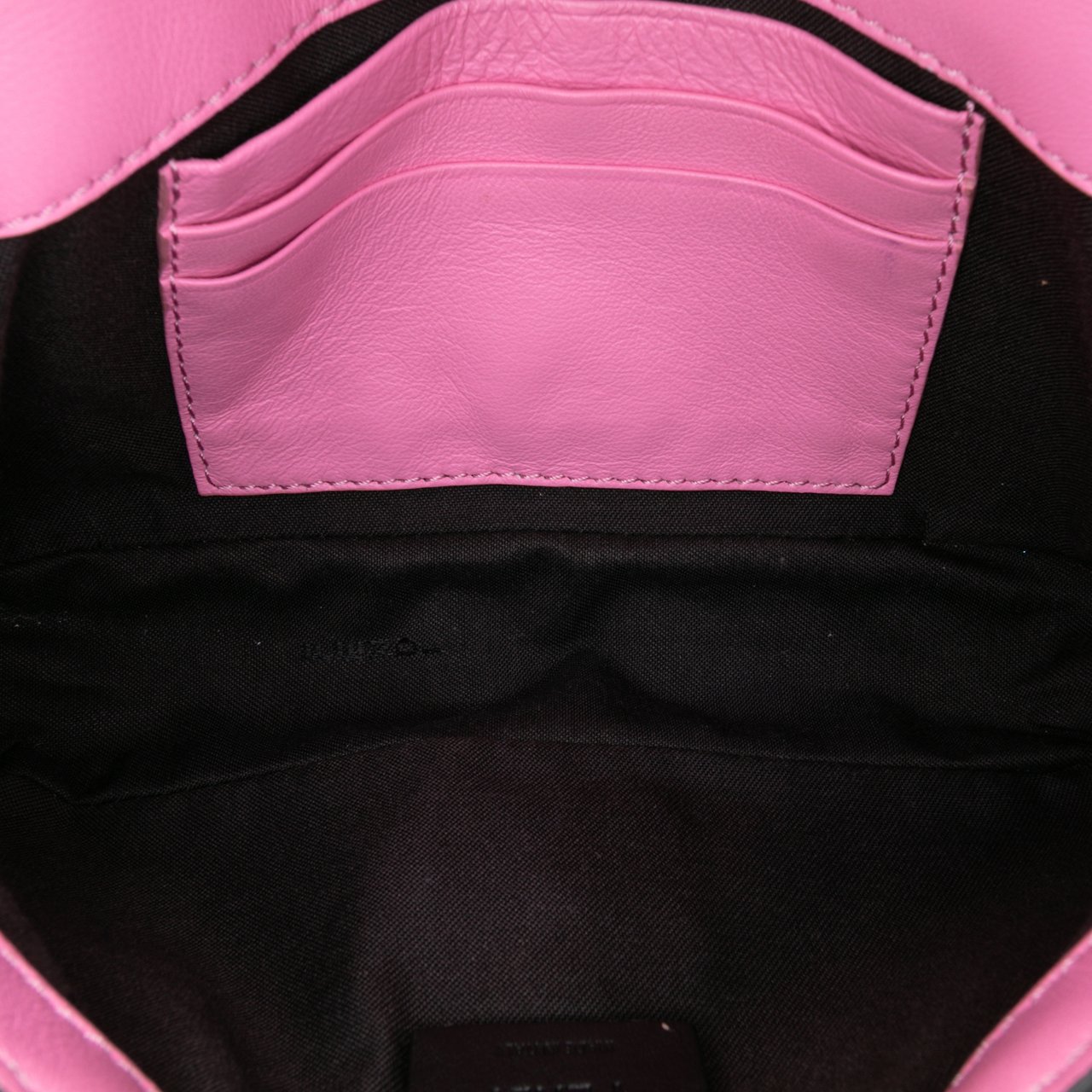 Fendi Mini Zucca Embossed Leather Baguette Satchel Roze