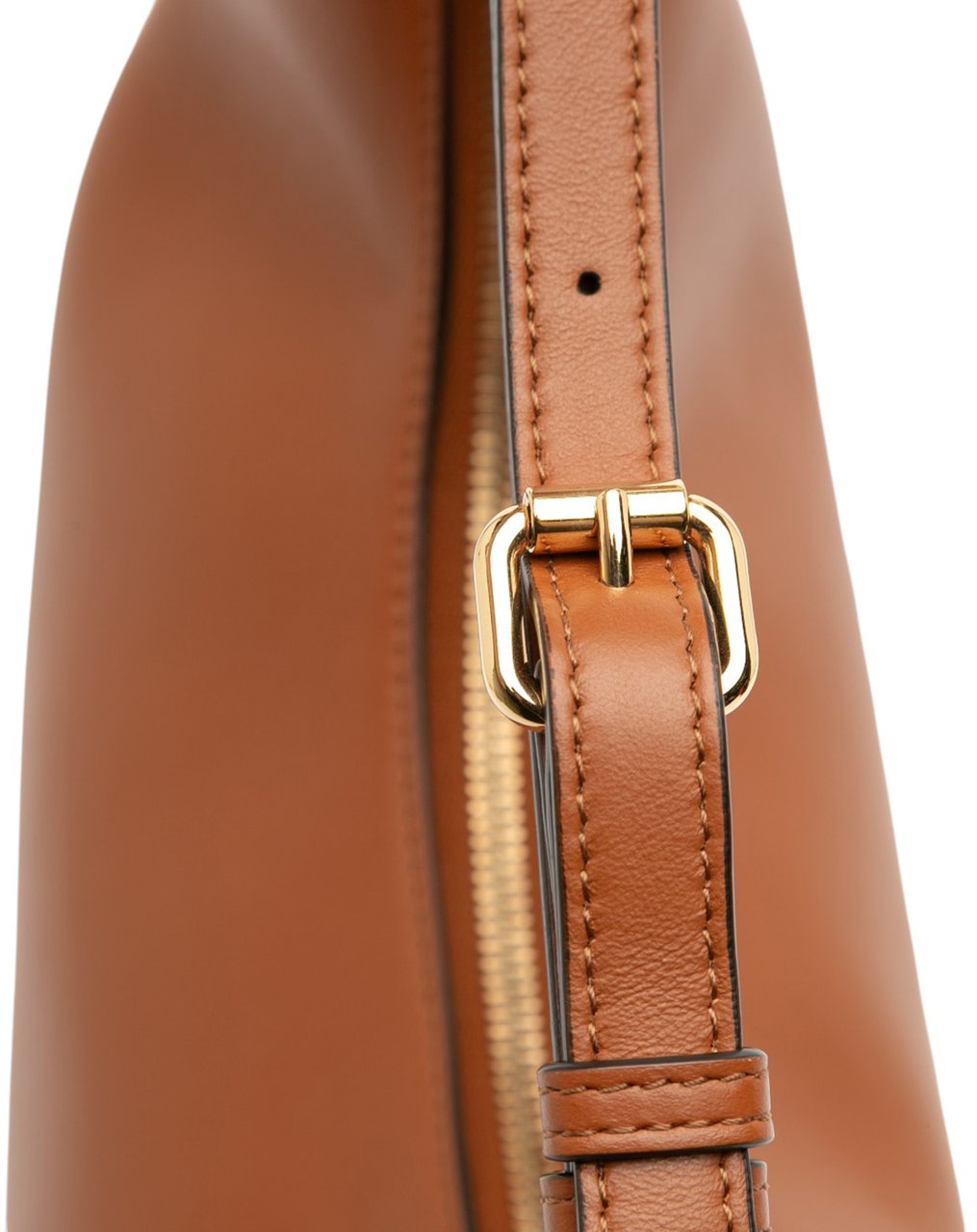 Fendi Small Leather Fendigraphy Hobo Bruin