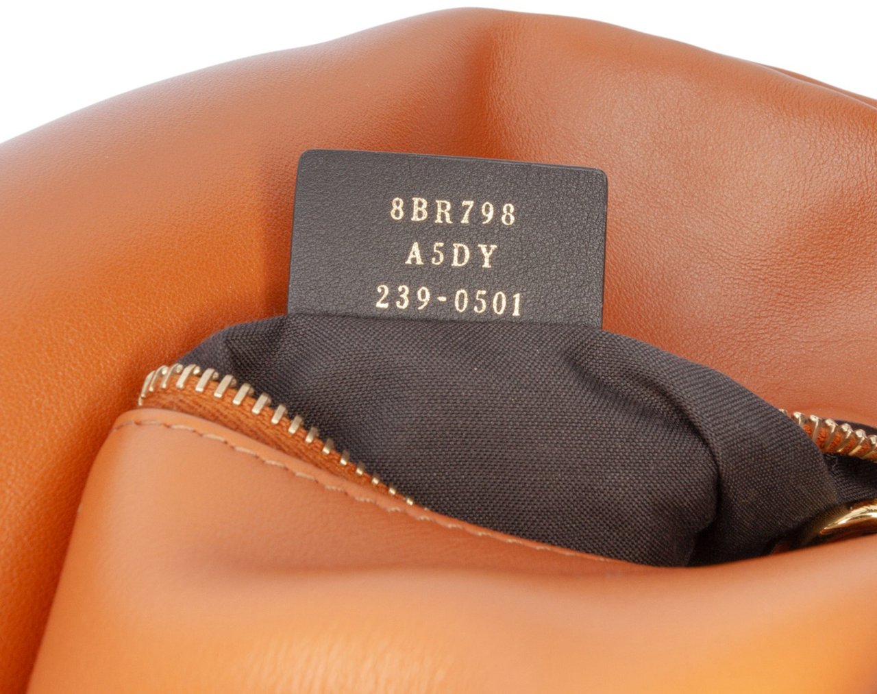 Fendi Small Leather Fendigraphy Hobo Bruin