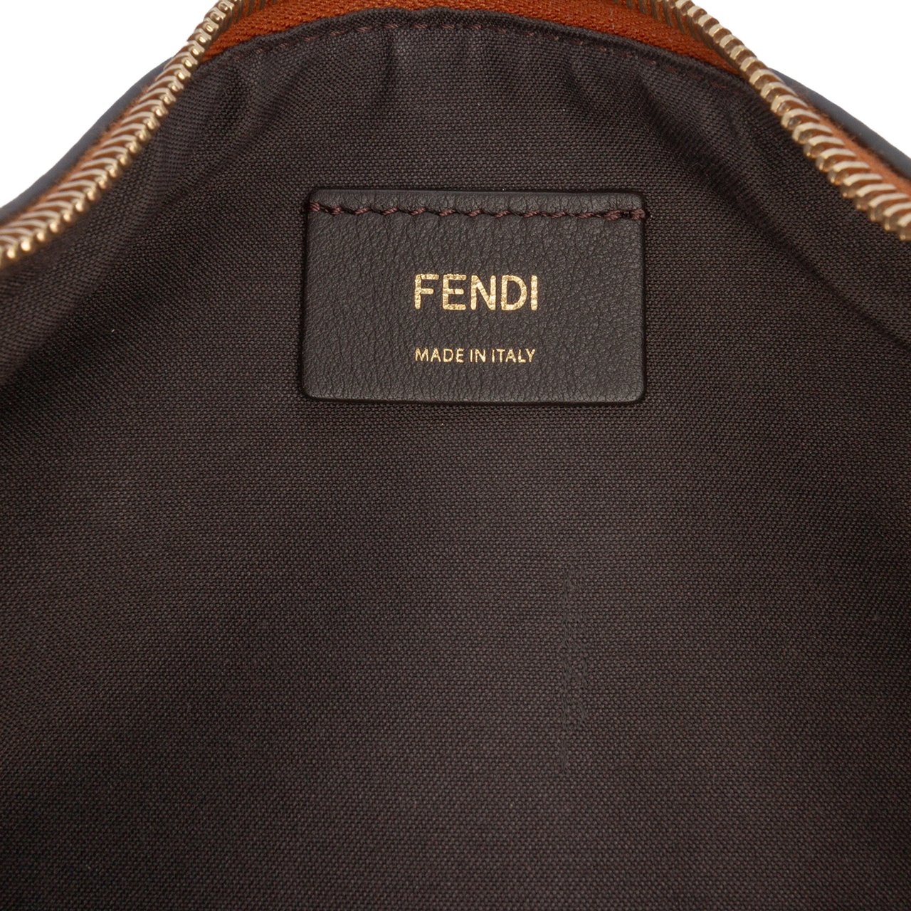 Fendi Small Leather Fendigraphy Hobo Bruin