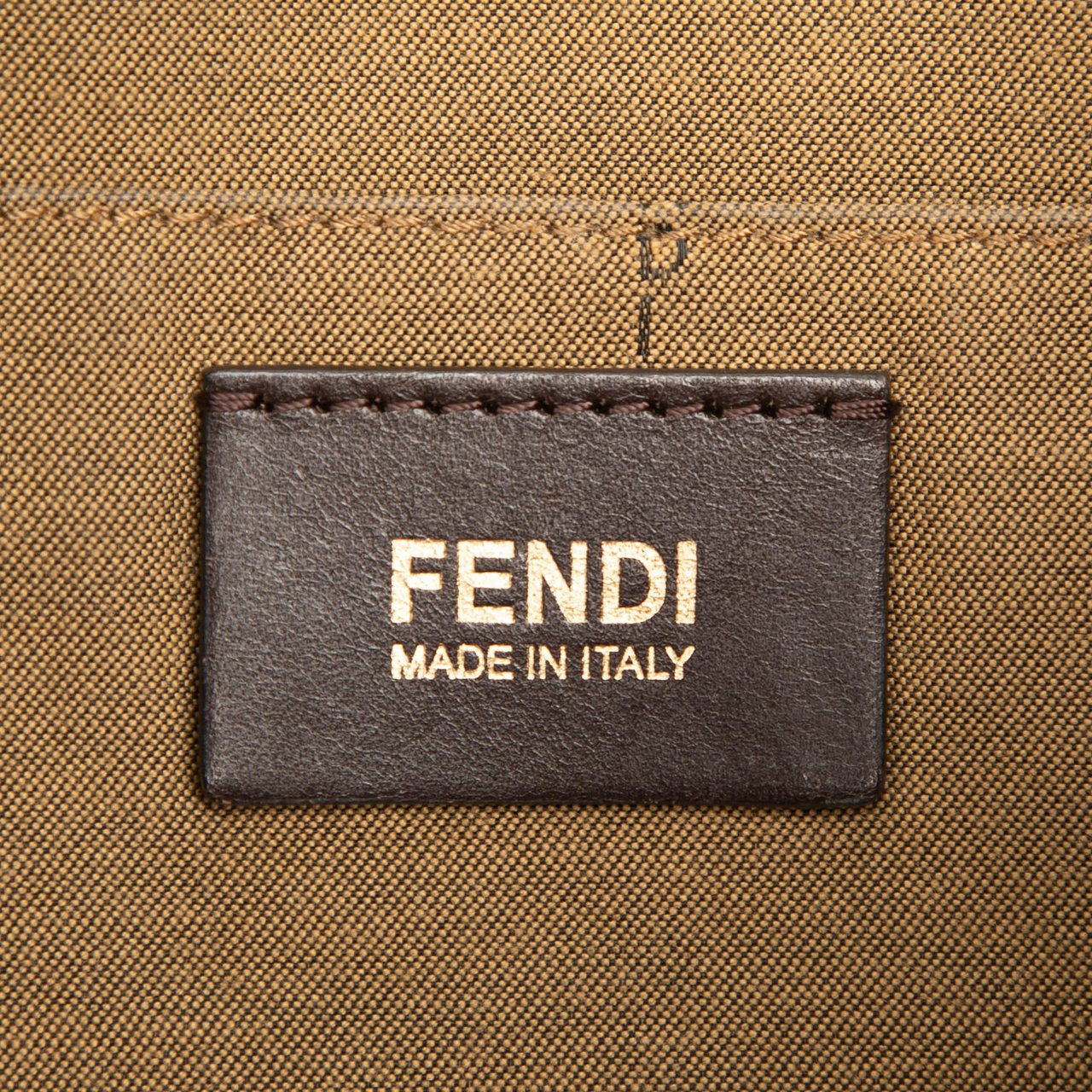 Fendi Zucca Canvas Chef Crossbody Bruin