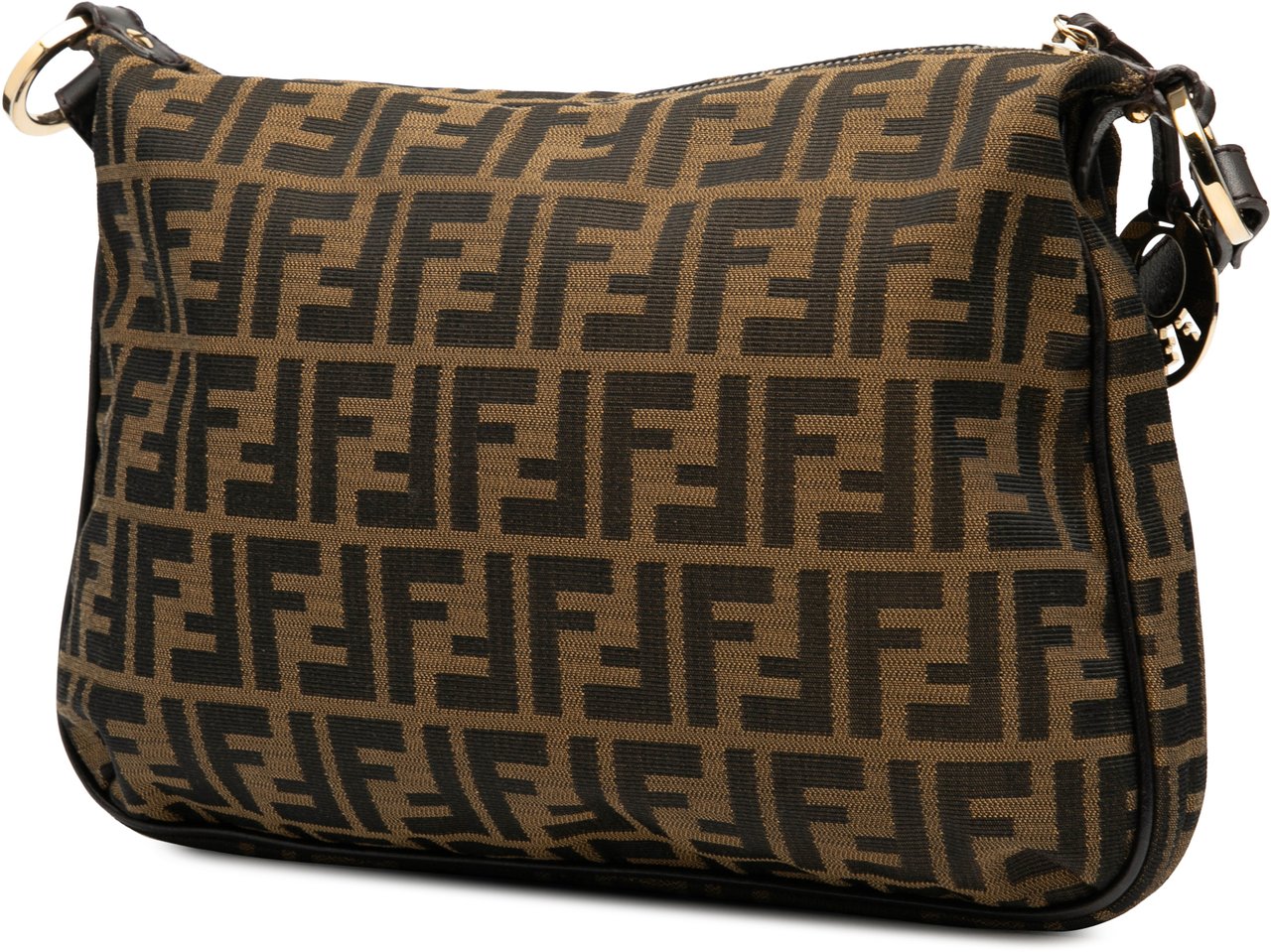 Fendi Zucca Canvas Chef Crossbody Bruin