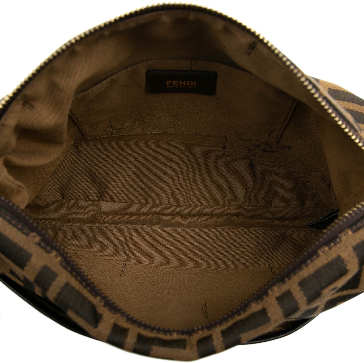 Fendi Zucca Canvas Chef Crossbody Bruin