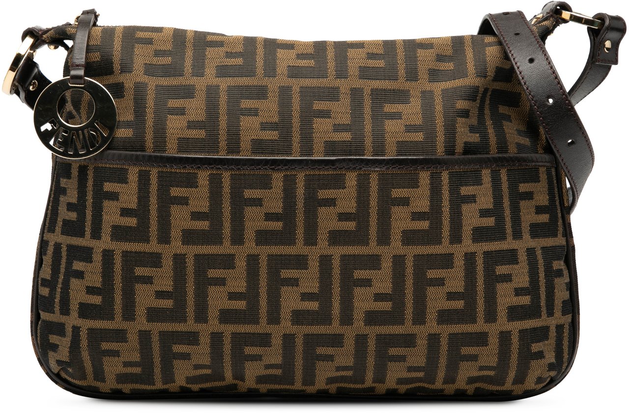 Fendi Zucca Canvas Chef Crossbody Bruin