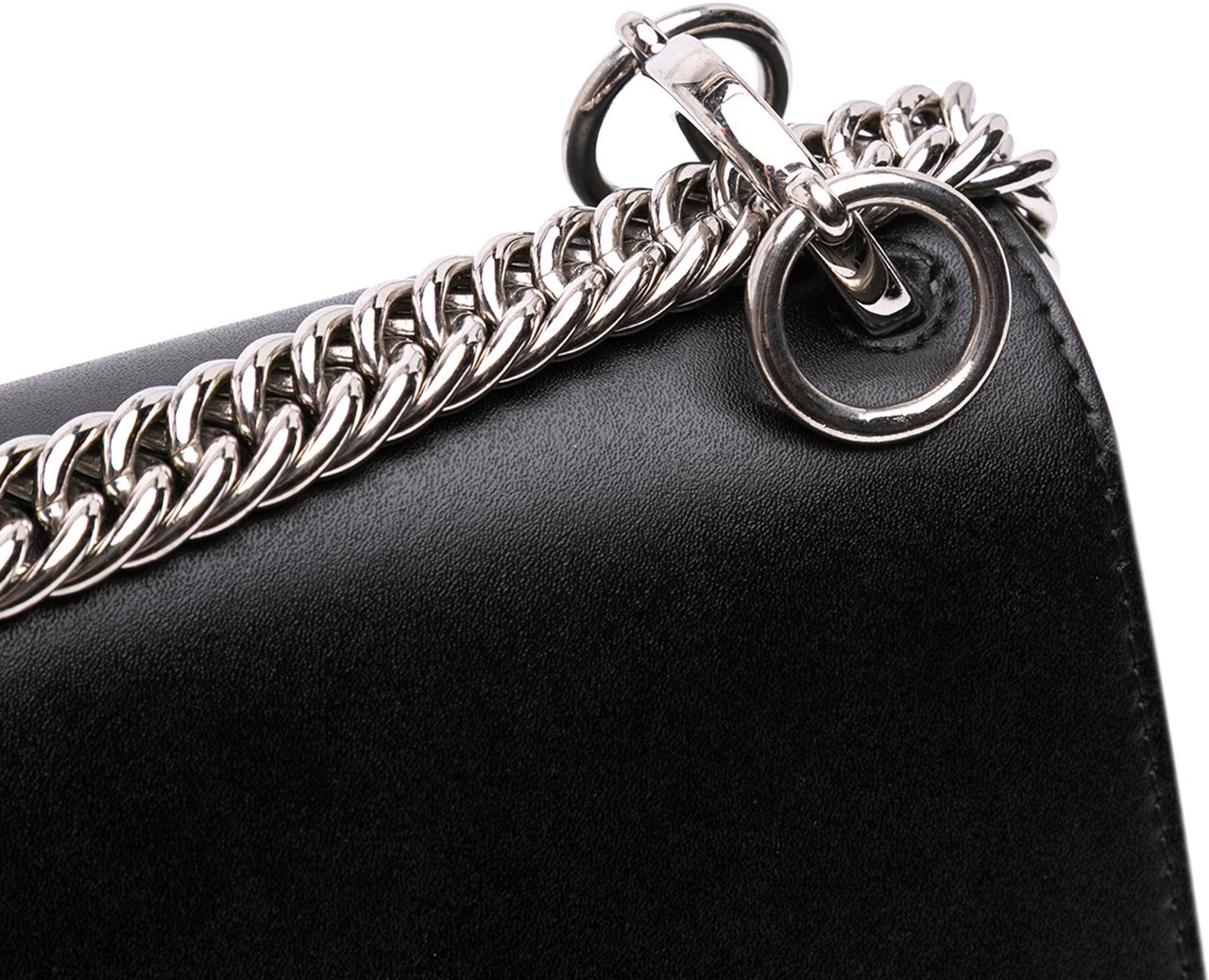 Fendi Small Leather Kan I Crossbody Zwart