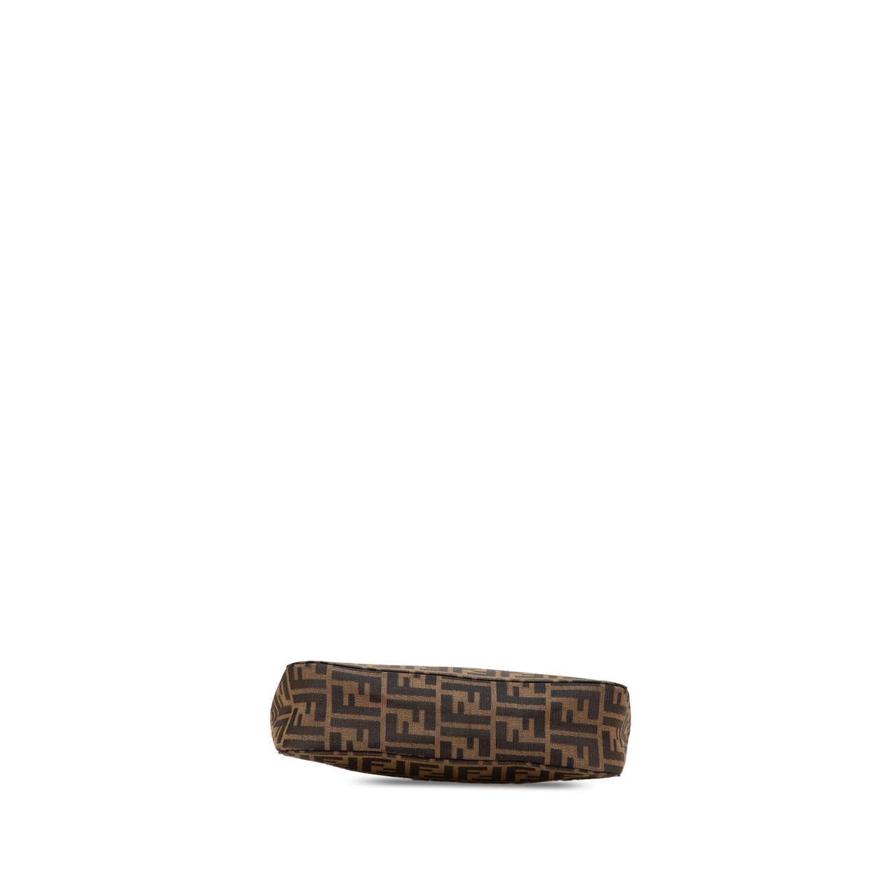 Fendi Zucca Canvas Shoulder Bag Bruin