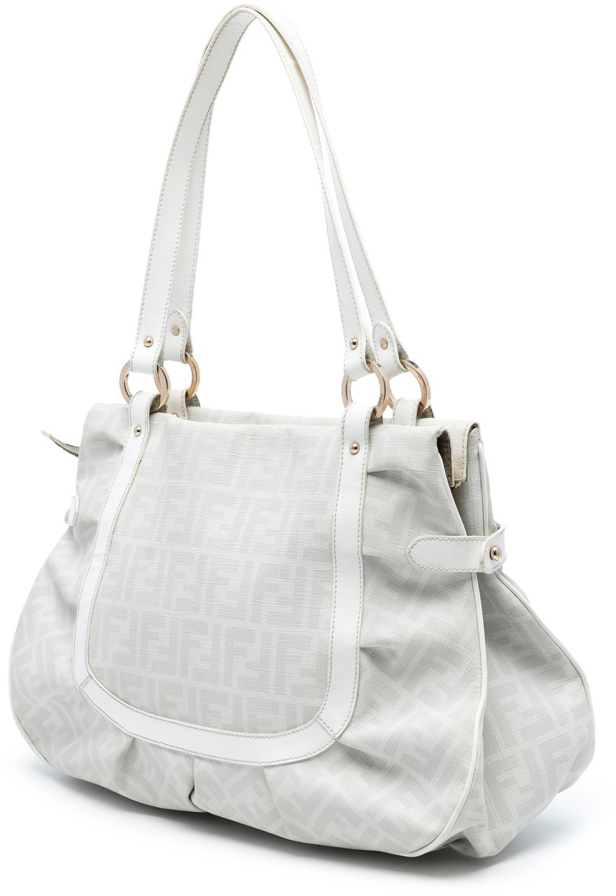 Fendi Large Zucca Spalmati Chef Shopper Tote Wit