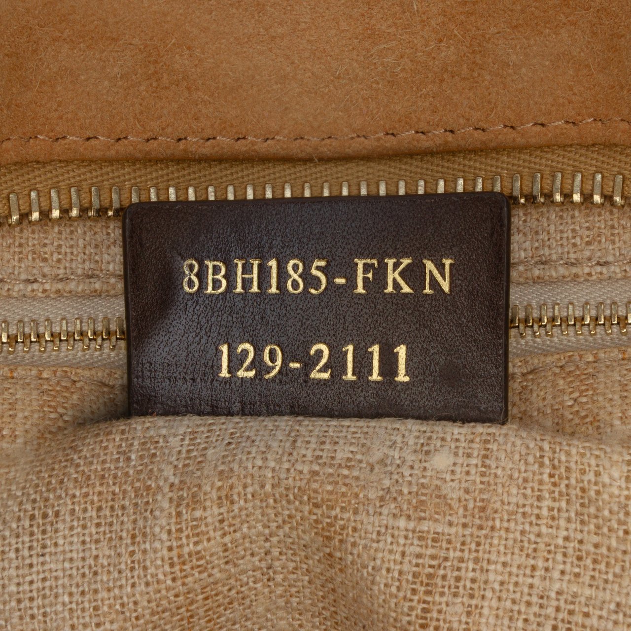 Fendi Medium Pequin Canvas Roll Tote Bruin