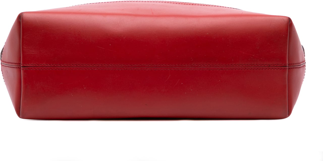 Fendi Medium Pequin Canvas Roll Tote Bruin