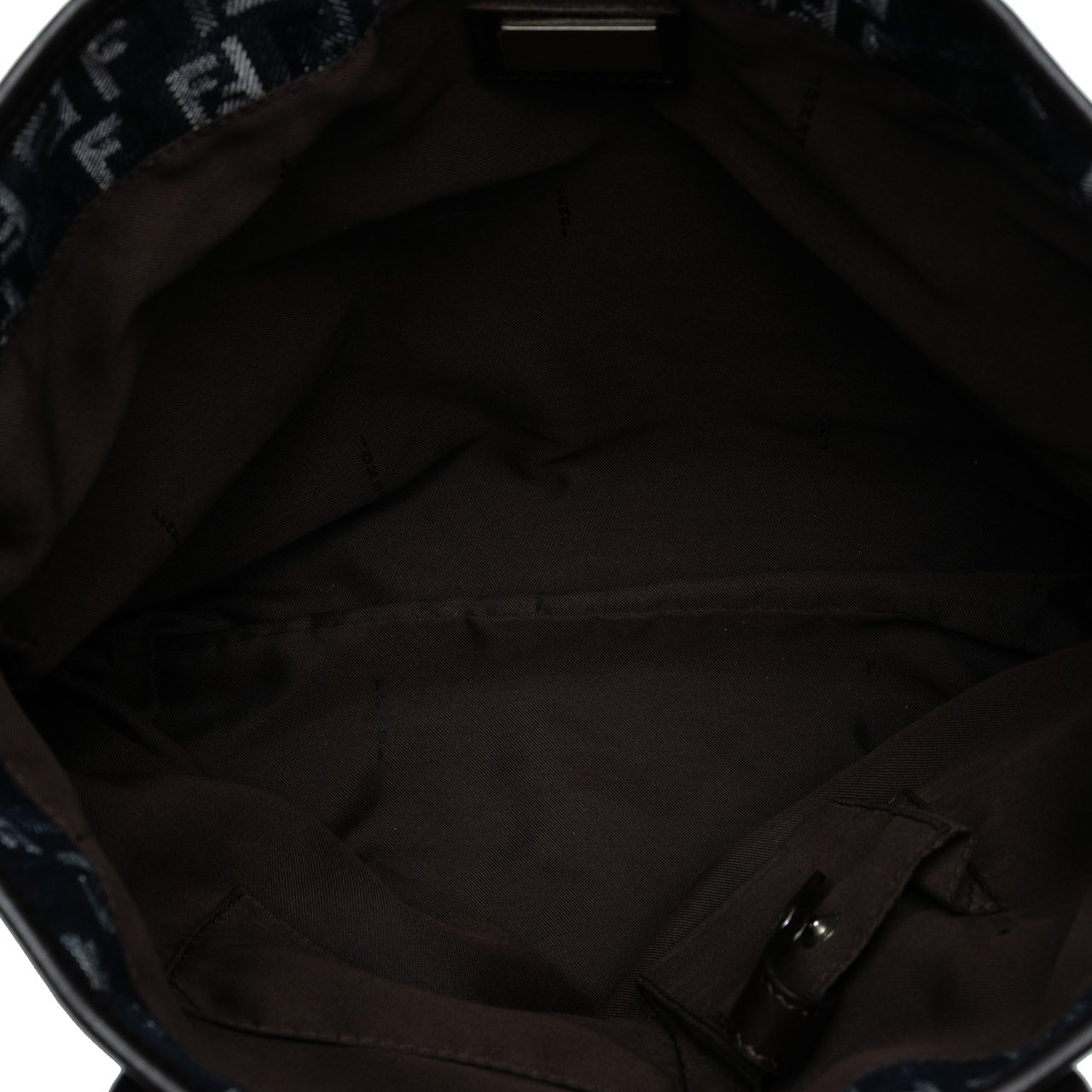 Fendi Zucchino Denim Tote Blauw