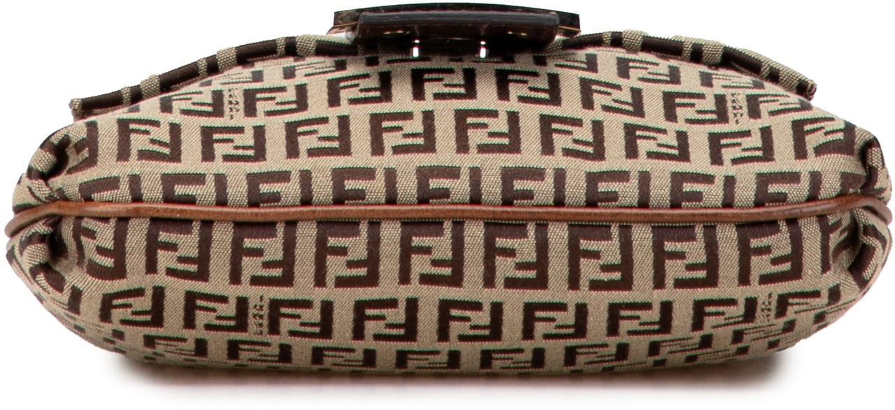 Fendi Zucchino Canvas Crossbody Bruin