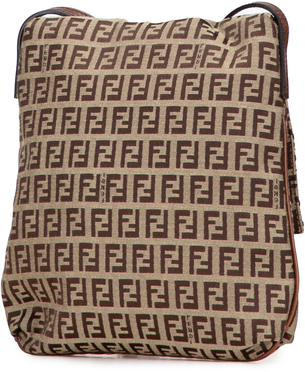 Fendi Zucchino Canvas Crossbody Bruin