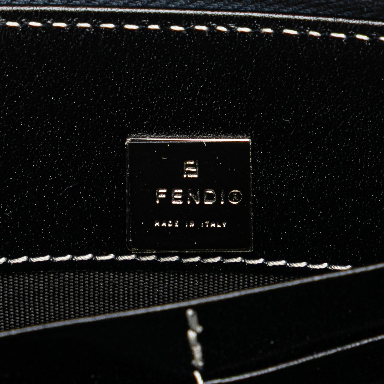 Fendi Zucchino Canvas Zip Around Long Wallet Grijs