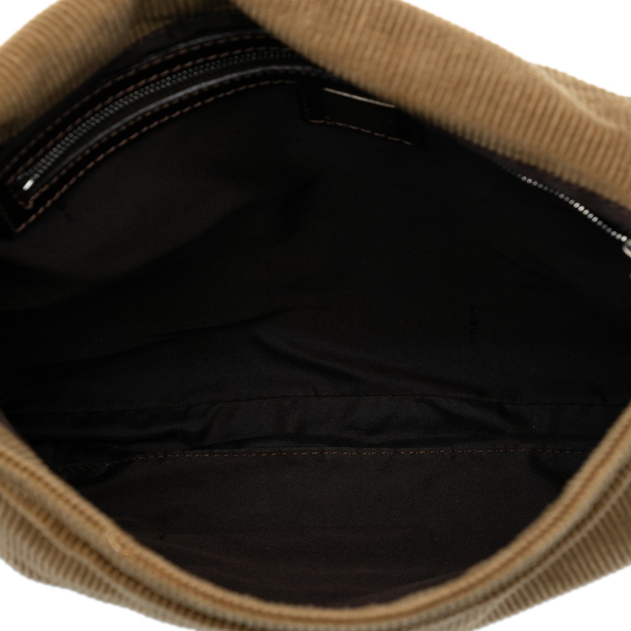 Fendi Corduroy Shoulder Bag Bruin