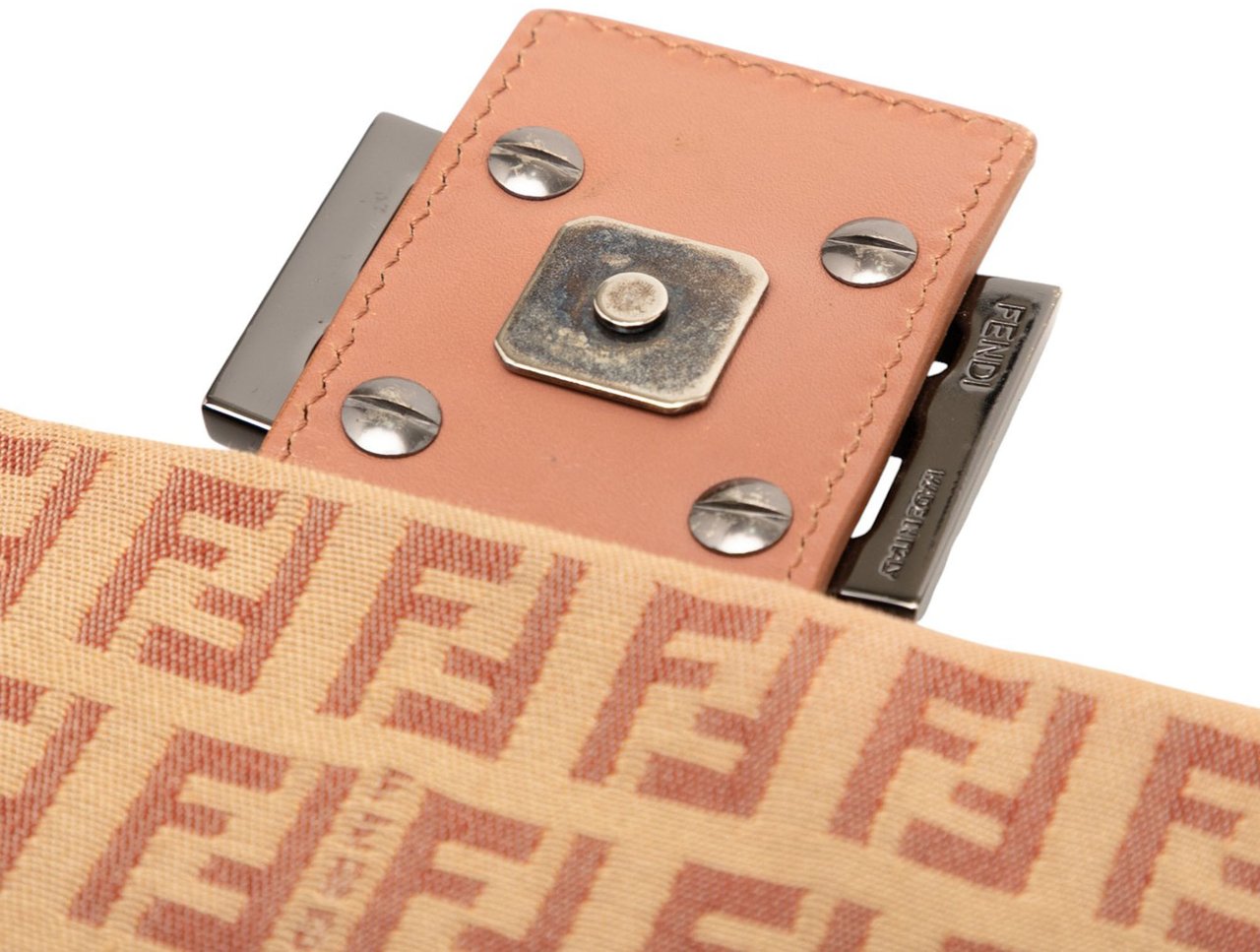 Fendi Zucchino Canvas Mamma Forever Bruin