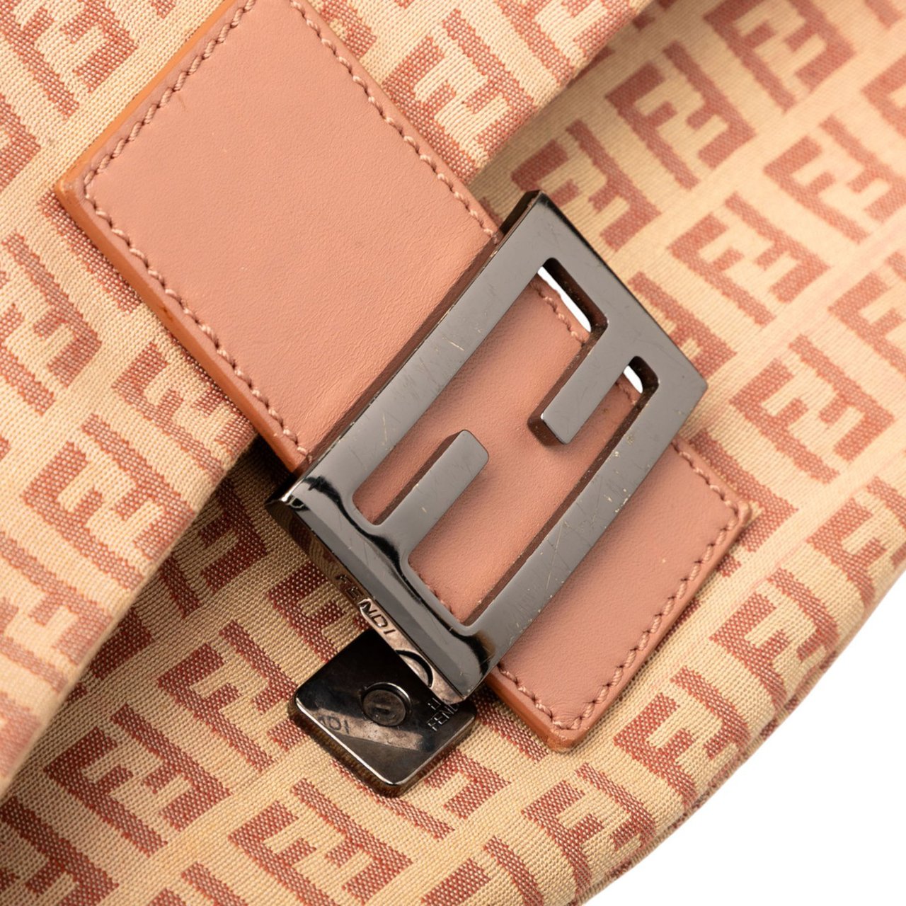 Fendi Zucchino Canvas Mamma Forever Bruin