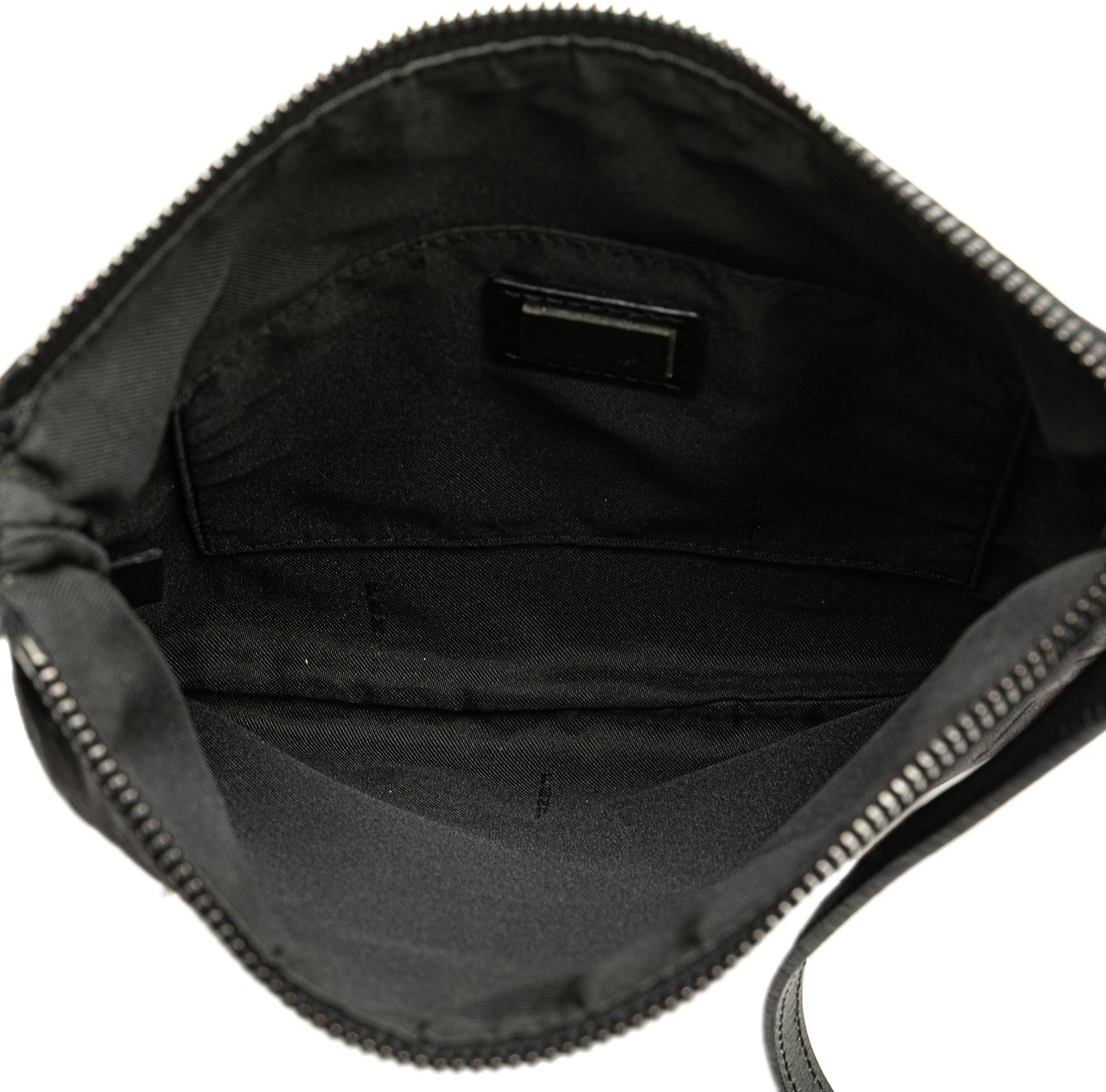Fendi Zucchino Canvas Crossbody Zwart