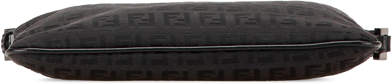 Fendi Zucchino Canvas Crossbody Zwart