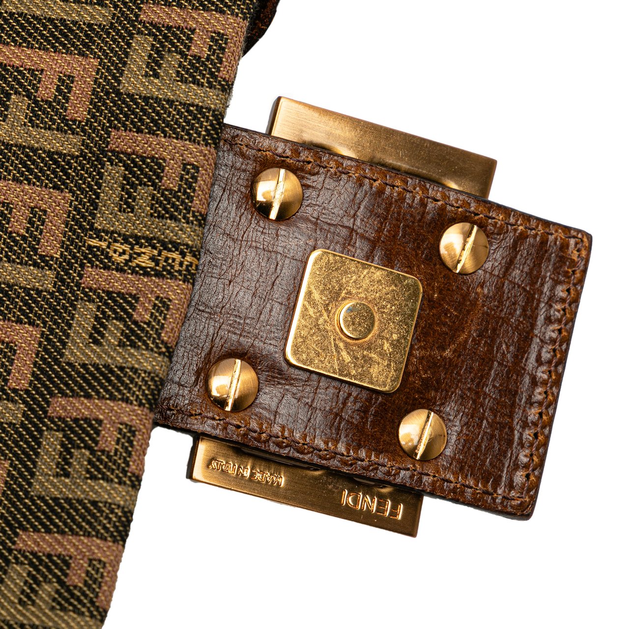 Fendi Multicolor Zucchino Canvas Mamma Forever Bruin