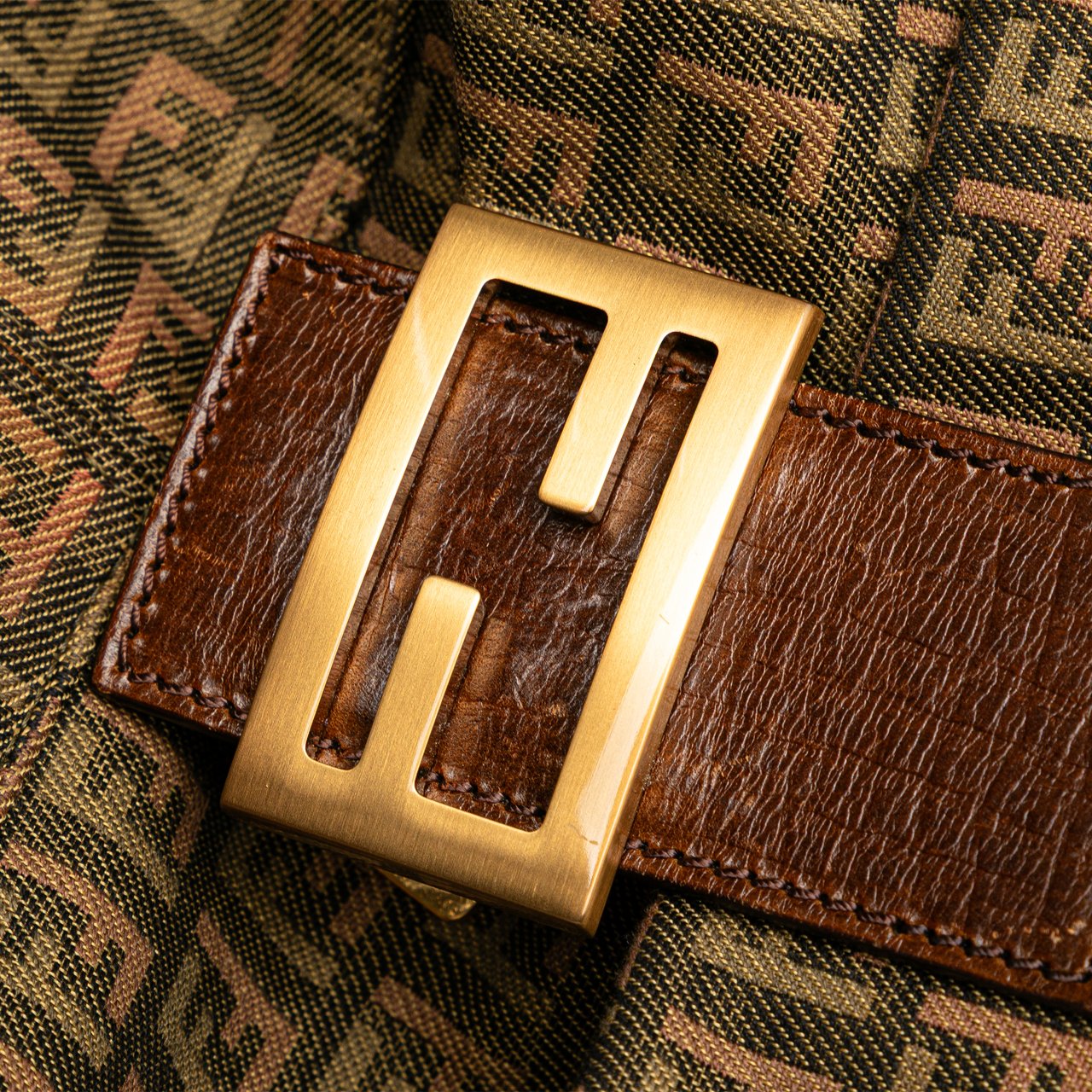 Fendi Multicolor Zucchino Canvas Mamma Forever Bruin