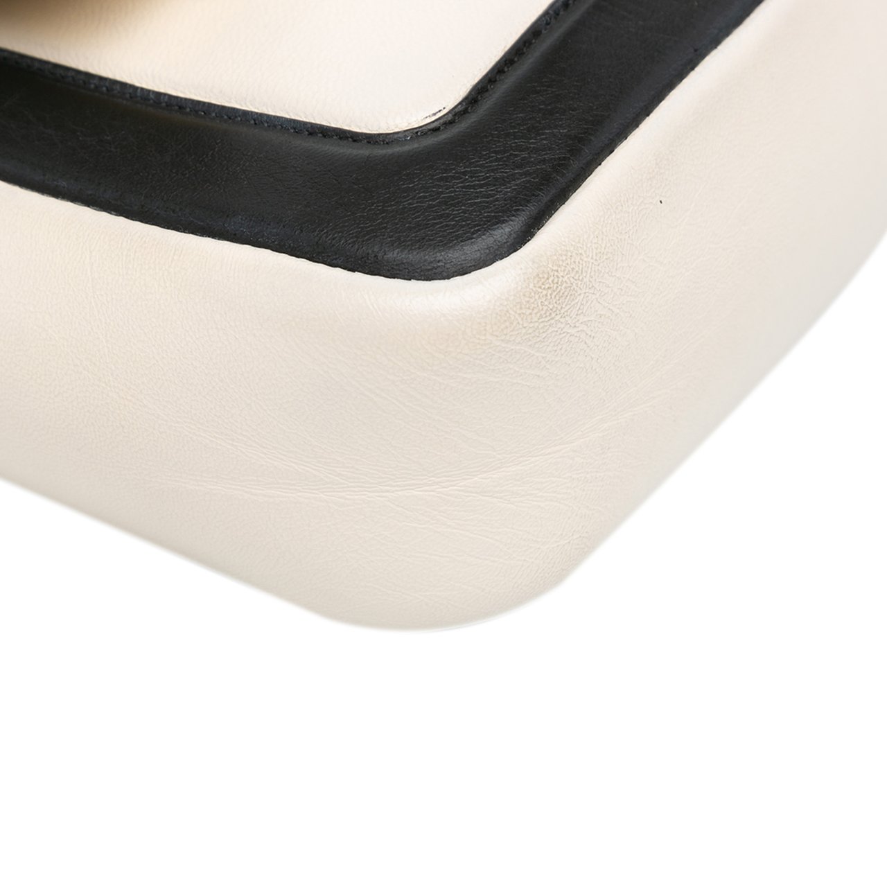 Fendi Bicolor Leather Chain Baguette Wit