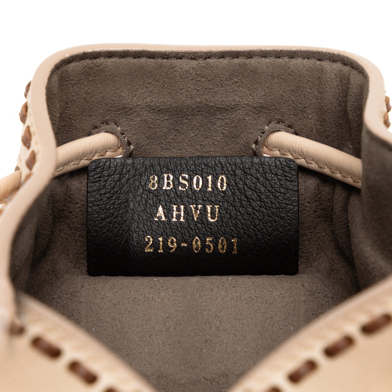 Fendi Shearling Mini Mon Tresor Bucket Bag Roze