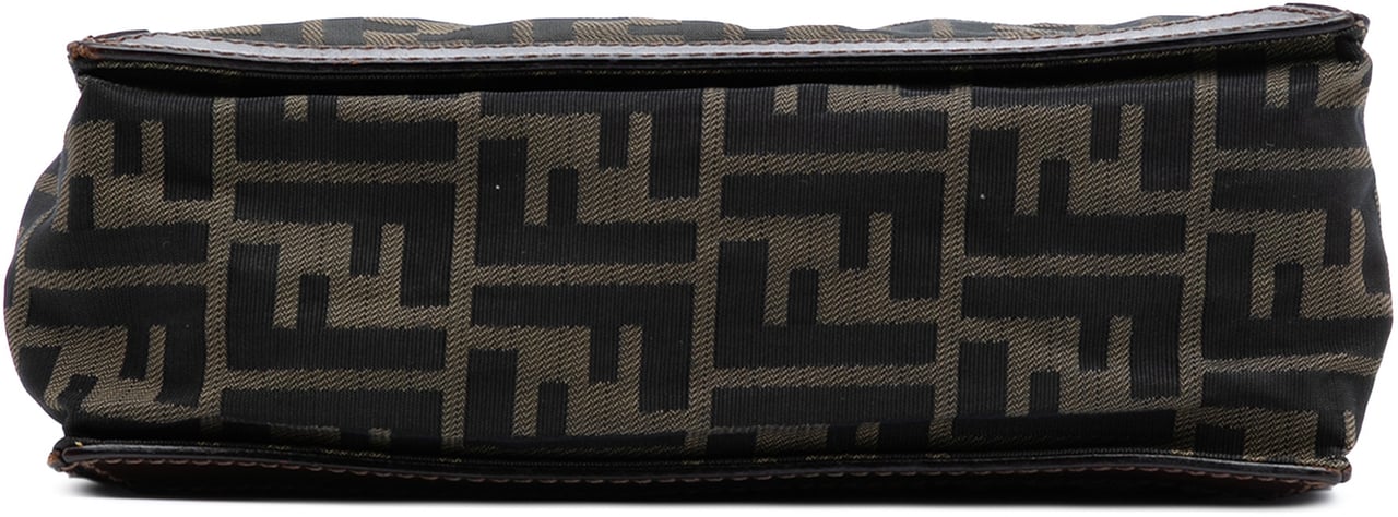 Fendi Mini Zucca Canvas Peekaboo Defender Bruin