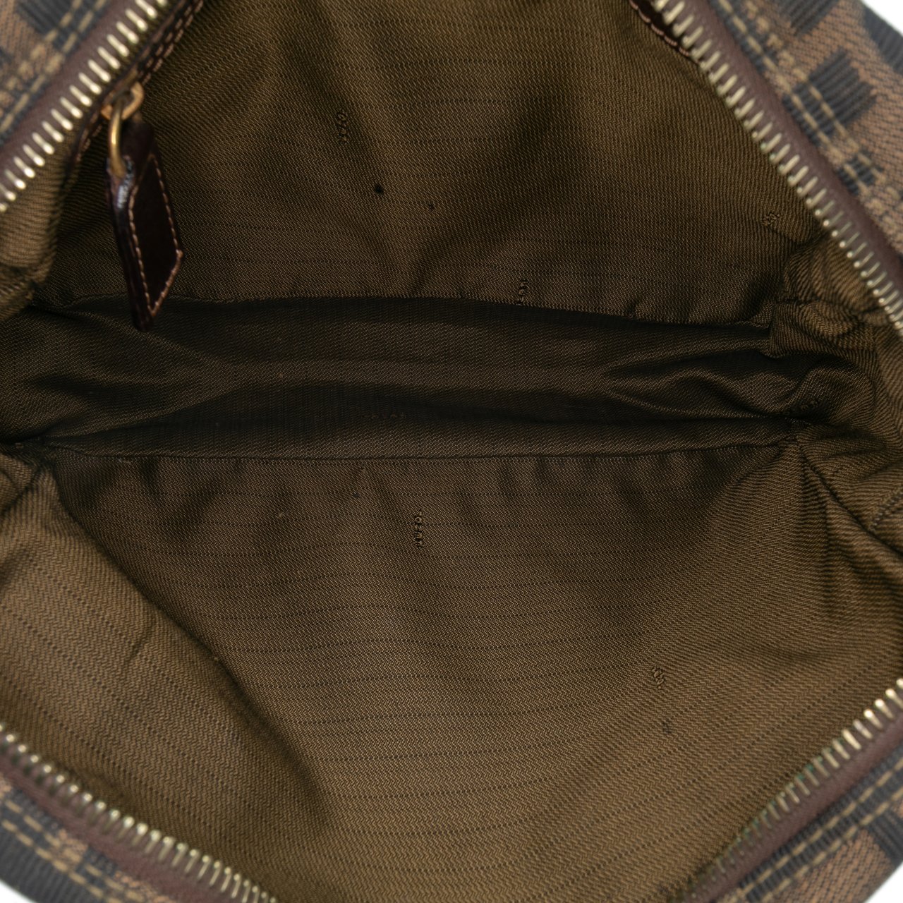 Fendi Zucca Canvas Satchel Bruin