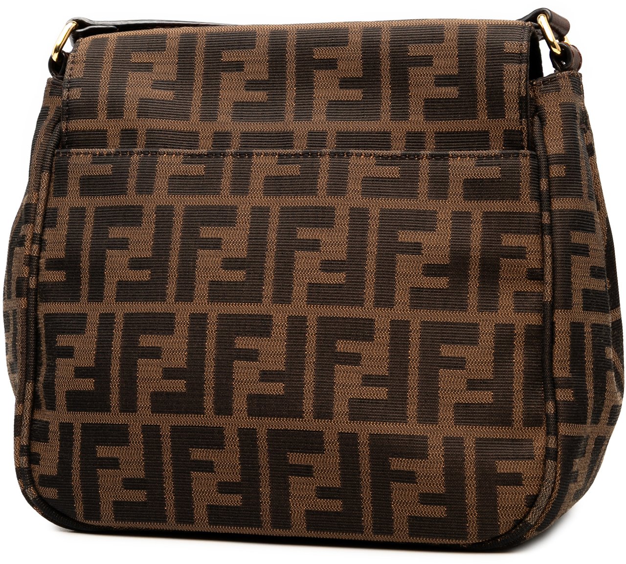 Fendi Small Zucca Canvas Artic Crossbody Bruin