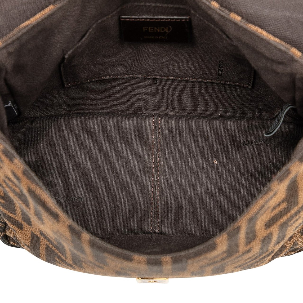 Fendi Small Zucca Canvas Artic Crossbody Bruin