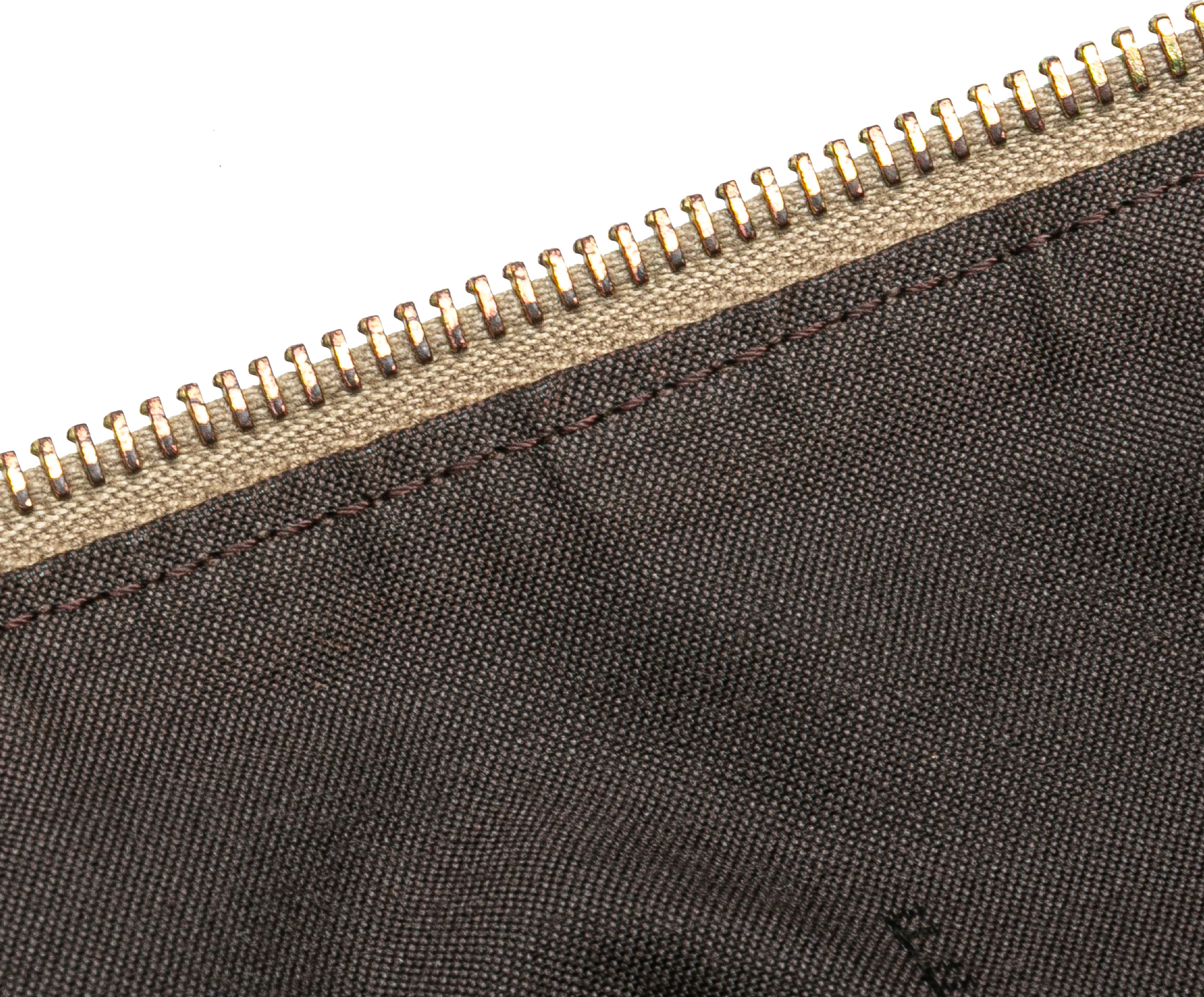 Fendi Zucchino Canvas Crossbody Bruin