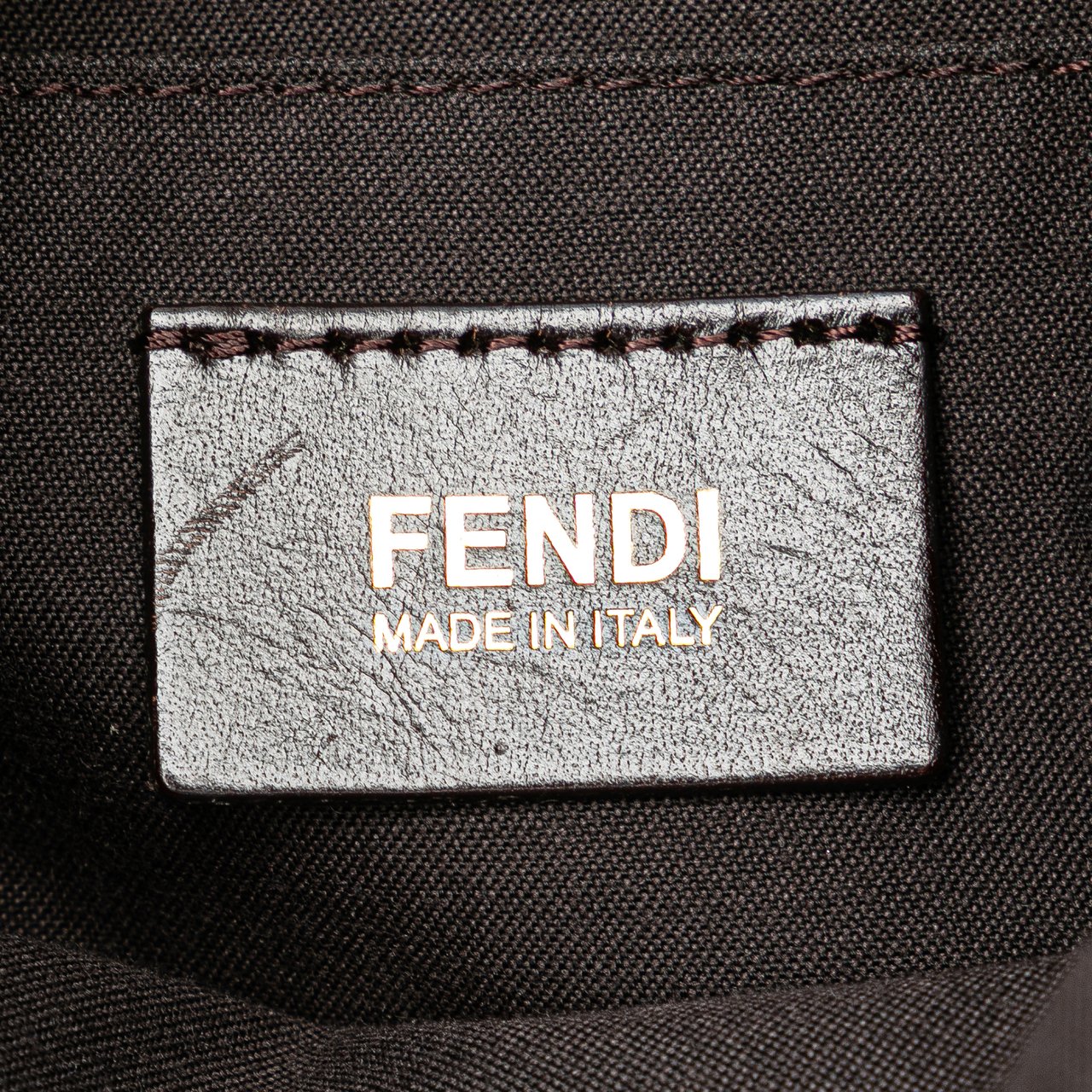 Fendi Zucchino Canvas Crossbody Bruin
