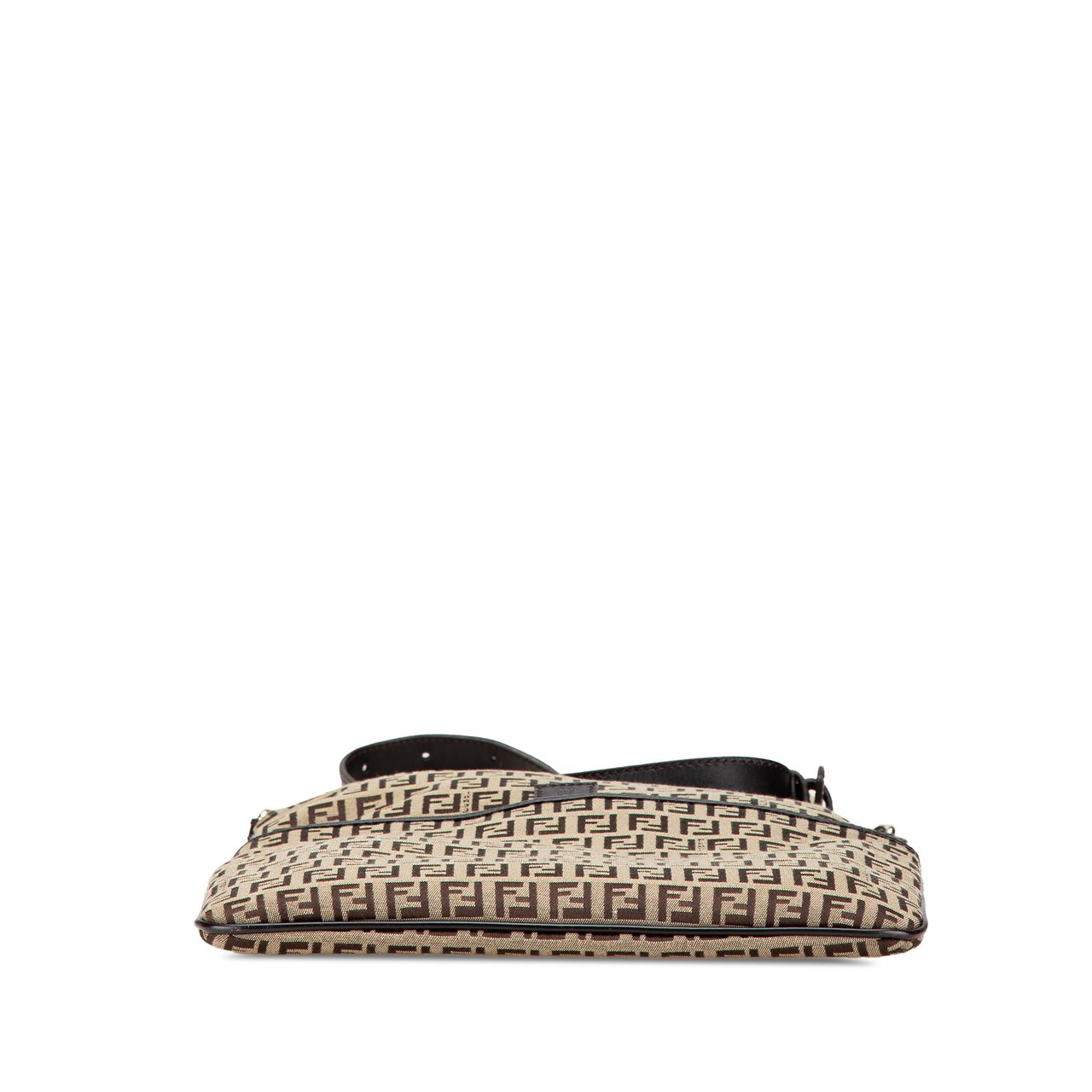 Fendi Zucchino Canvas Crossbody Bruin