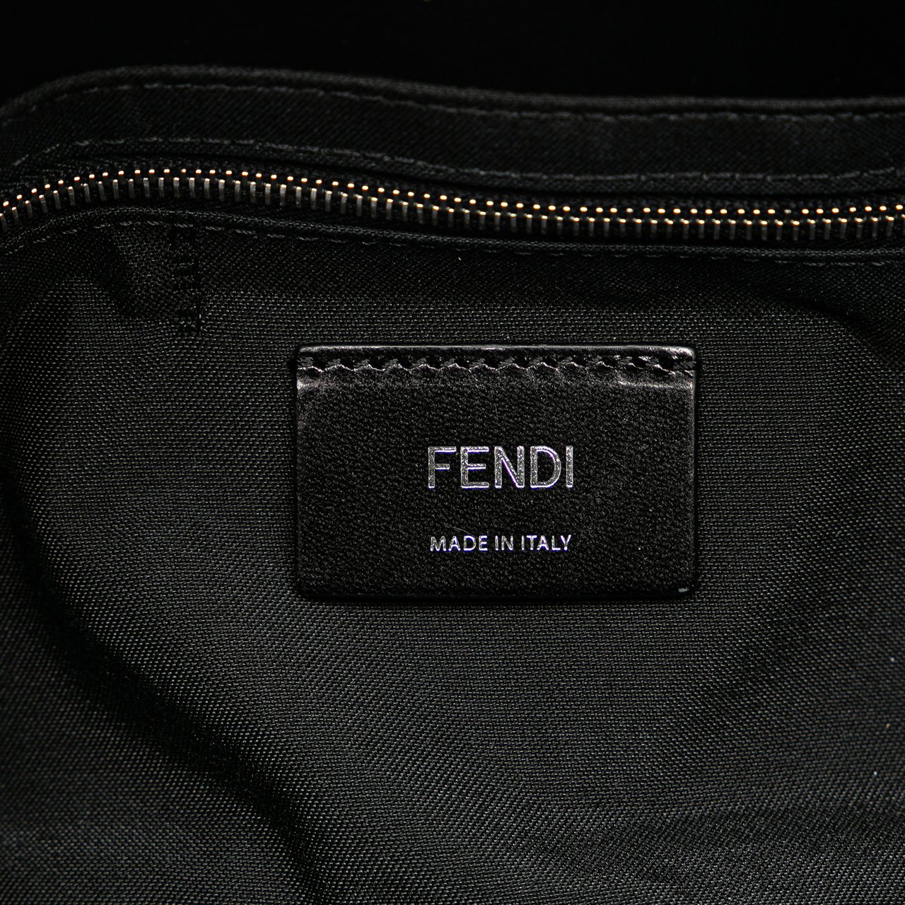 Fendi Nylon Karl Kollage Convertible Belt Baguette Wit