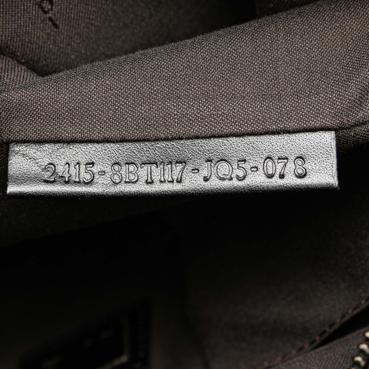 Fendi Zucchino Canvas Crossbody Zwart