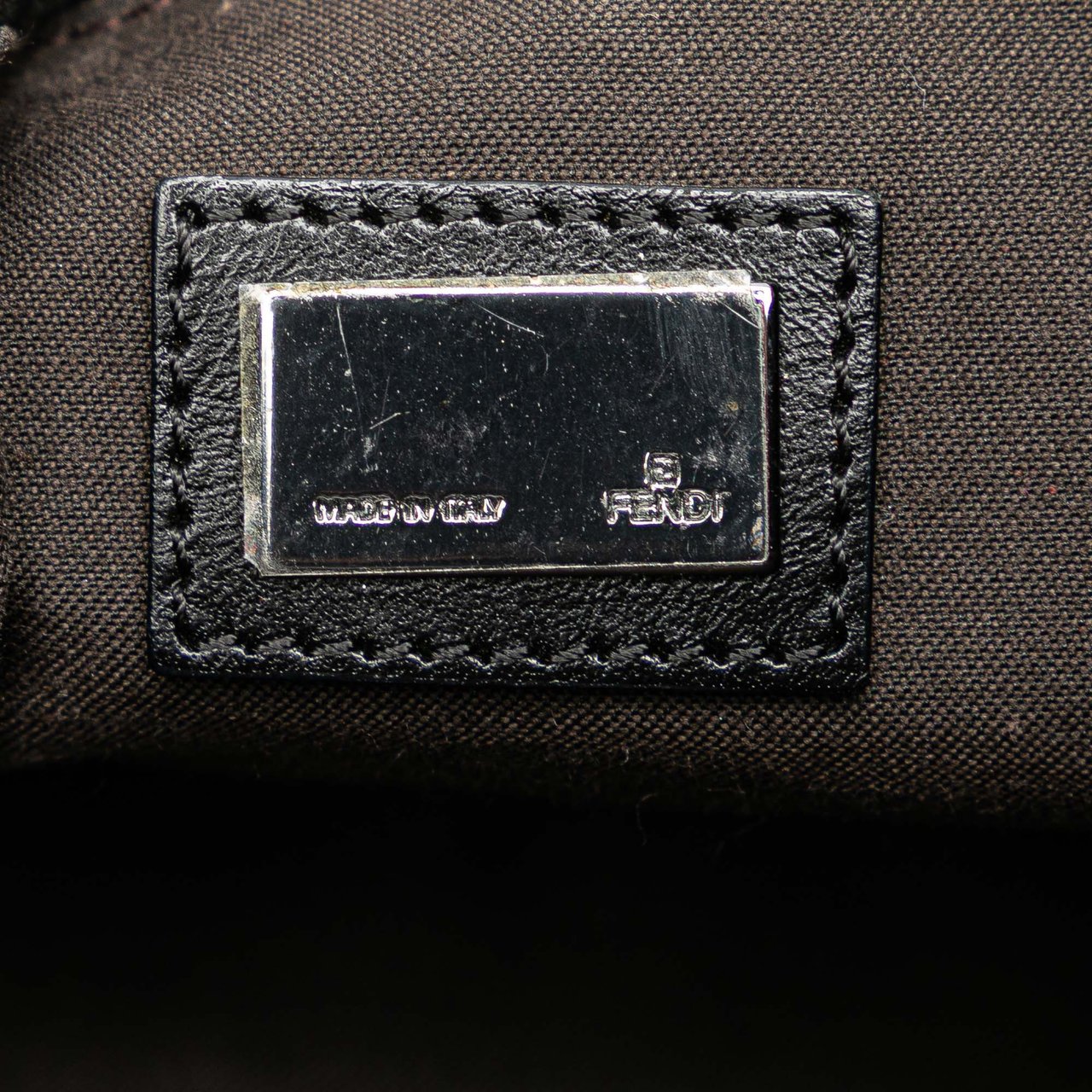 Fendi Zucchino Canvas Crossbody Zwart
